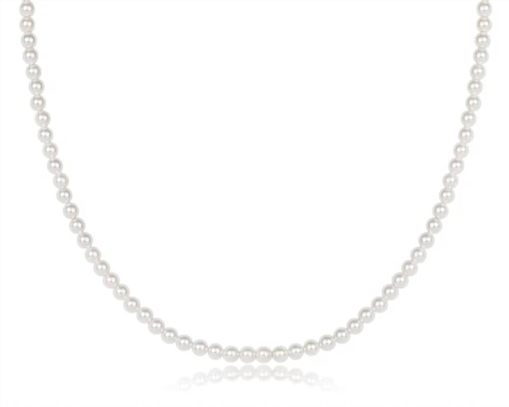 NEW ENEWTON beaded classic pearl 3mm choker in white